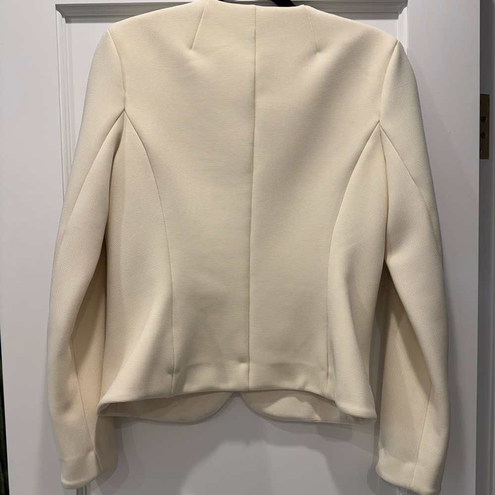 Veronica Beard Ivory Blazer with Silver Buttons - Picture 2 of 5